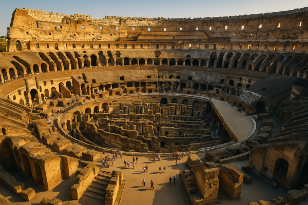 Arena Colosseum Sightseeing Self Guided Tour in Rome