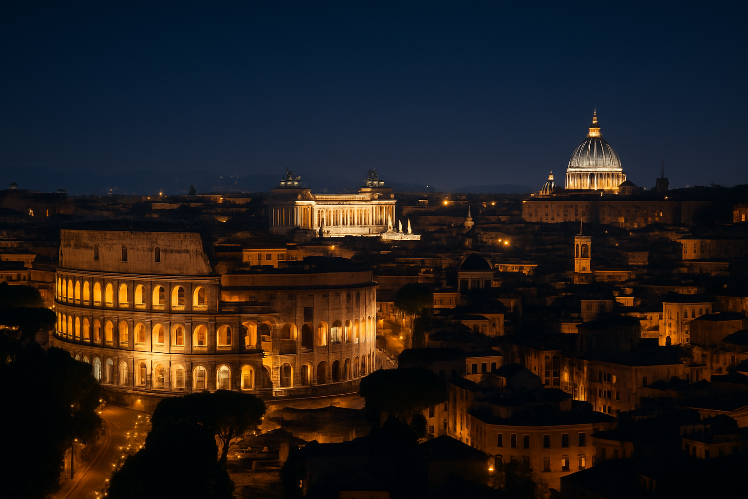 Night City Tour in Rome